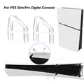 Horizontal Stand For PS5 Slim/Pro Accessories Disc/Digital Game Console Acrylic Holder Transprent Triangle Base For Playstation5