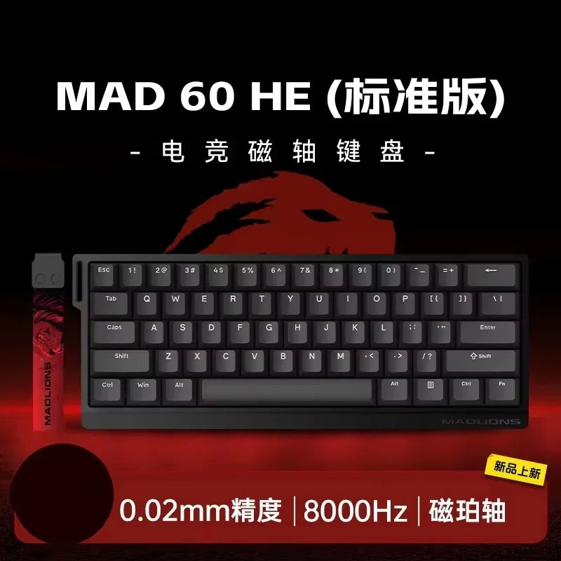 FGG Madcatz Mad60 Mad68 HE Mechanical Keyboard Magnetic Switch Wired Keyboard Rgb Rapid Trigger Madlions Mad60he Keyboard Custom