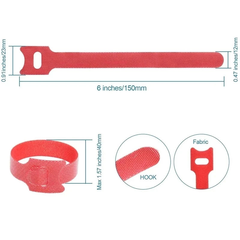 100PCS Cable Organizer Cable Management Cable Winder Tape Protector for Wire Ties Phone Accessories Organizador Cables