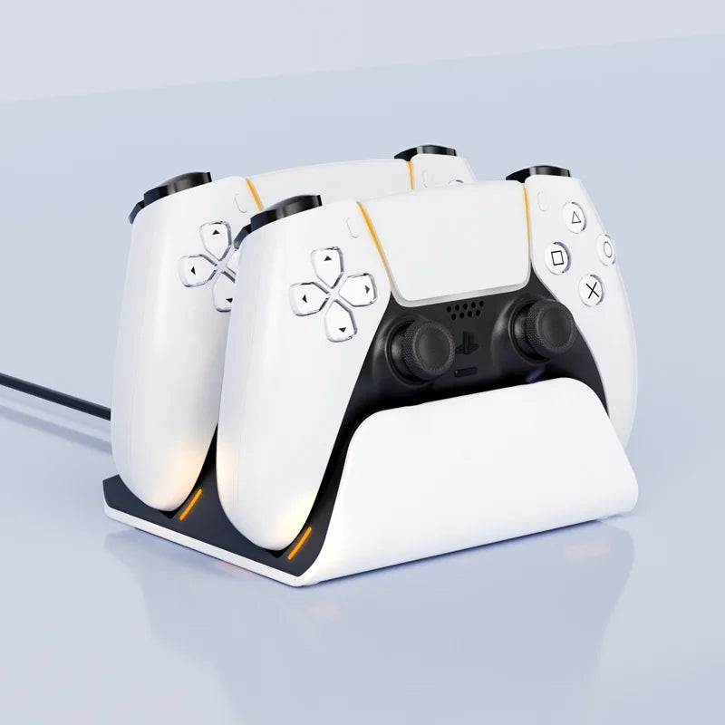 Dual Fast Charging Dock for PS5 Controllers – Wireless Gamepad Charging Station Stand for PlayStation 5 Accessories