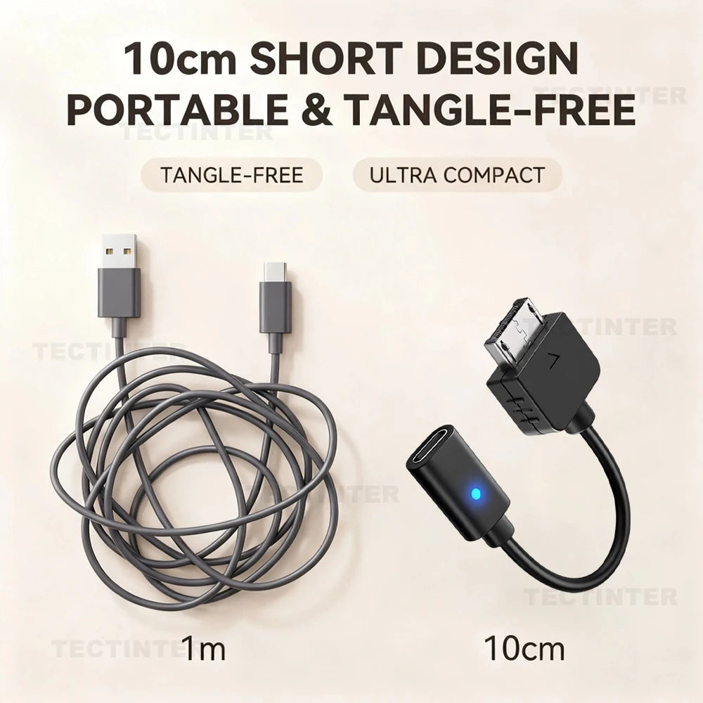 For PS Vita 1000 Console USB C Cable Charging Adapter Type C LED Power Convert Wire Cord for Playstation PSVita 1000 Accessories