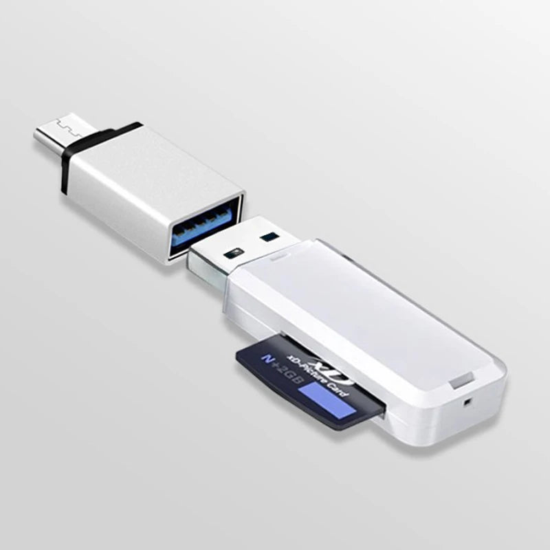1Pcs XD Picture Card Reader USB 2.0 Memory Adapter For Olympus Fuji Cameras Type C To Micro Usb Type C Otg Ugreen
