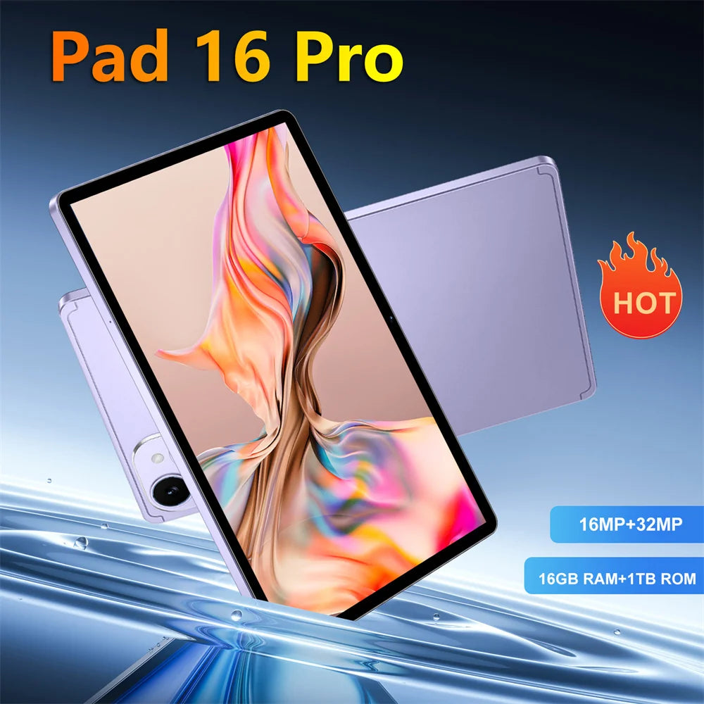 Hot 15T Pro Tablet 16GB+1TB 10000mAh 10.1 inch Android 15 Tablets PC Global Version 5G WIFI Dual SIM Tab