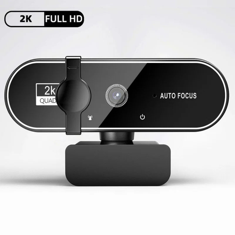 4K HD Webcam Video Camera 2K Autofocus Streaming Web Cam With Microphone Full HD 1080P Webcams for PC/Computer/Laptop