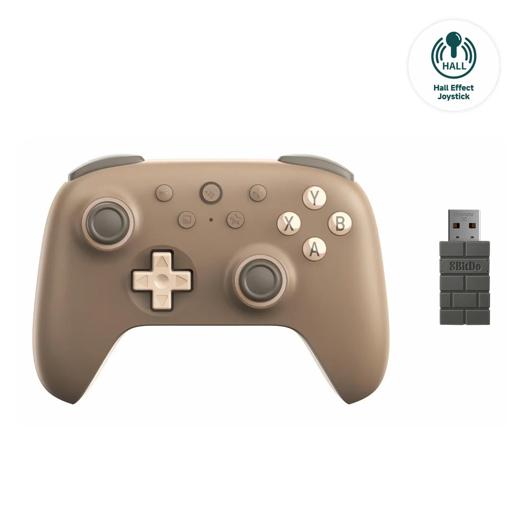 8BitDo New Ultimate 2C Wireless 2.4G Gaming Controller with Hall Effect Joystick for PC Steam Deck Raspberry Pi Android