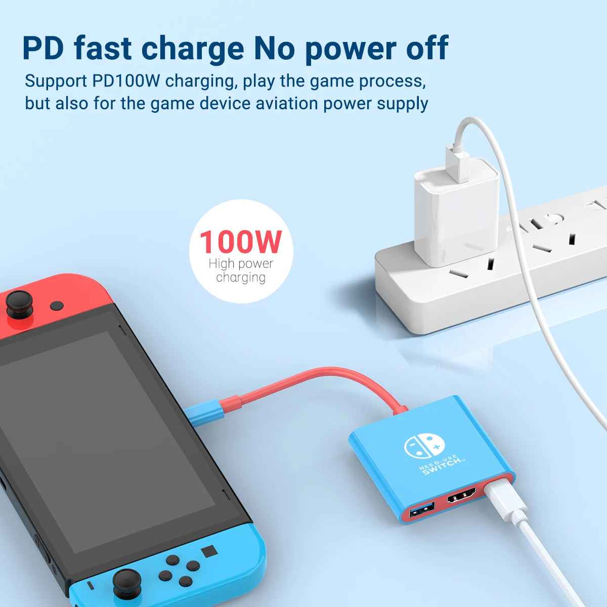 3-in-1 USB C to HDMI 4K HUB Type C Adapter Thunderbolt 3/4 100W PD USB 3.0 Docking Station for Switch MacBook Laptop Phone