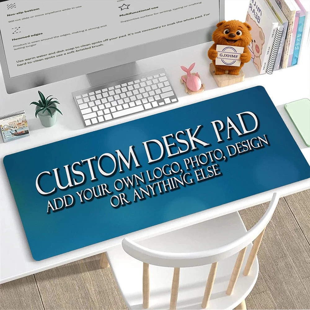 Custom Gaming Mouse Pad Customized Mouse Pad Print Diy Non-Slip Large Playmat Size Gamer Office Keyboard Pad Personalized Gift