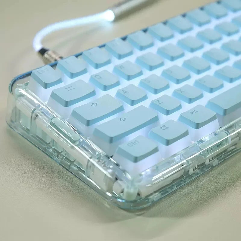 Cyrillic/Russian Pudding Keycaps Layout Keycap for Mechanical Keyboards Keycap Double Shot PBT Full 117 Keys Set Keycaps ISO Key