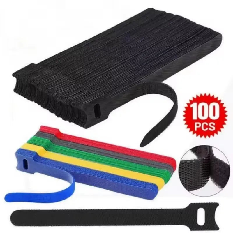 100PCS Cable Organizer Cable Management Cable Winder Tape Protector for Wire Ties Phone Accessories Organizador Cables