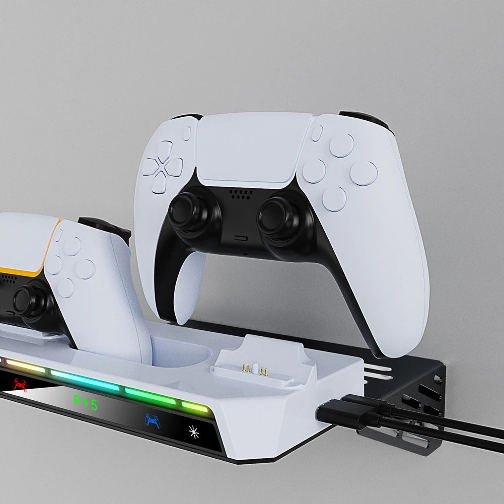 For Sony PS5 Console Playstation PS 5 Slim Pro Wall Mount Stand Support Base Controller Charger Control Charging Play Station