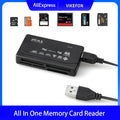 All In One Memory Card Reader USB External Cardreader SD SDHC Mini Micro M2 MMC XD CF Reader  For MP3, Digital Camera