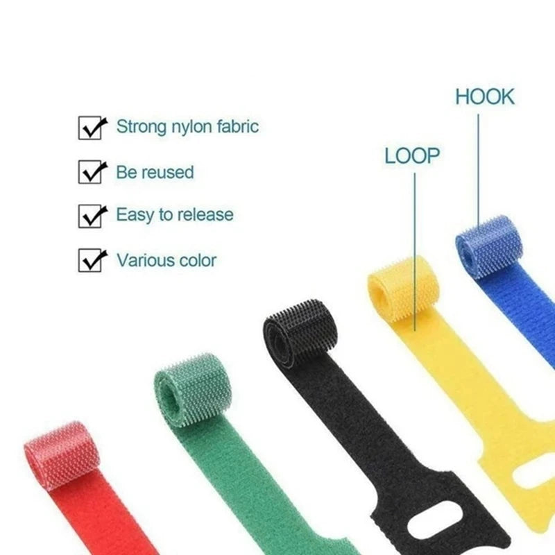 100PCS Cable Organizer Cable Management Cable Winder Tape Protector for Wire Ties Phone Accessories Organizador Cables