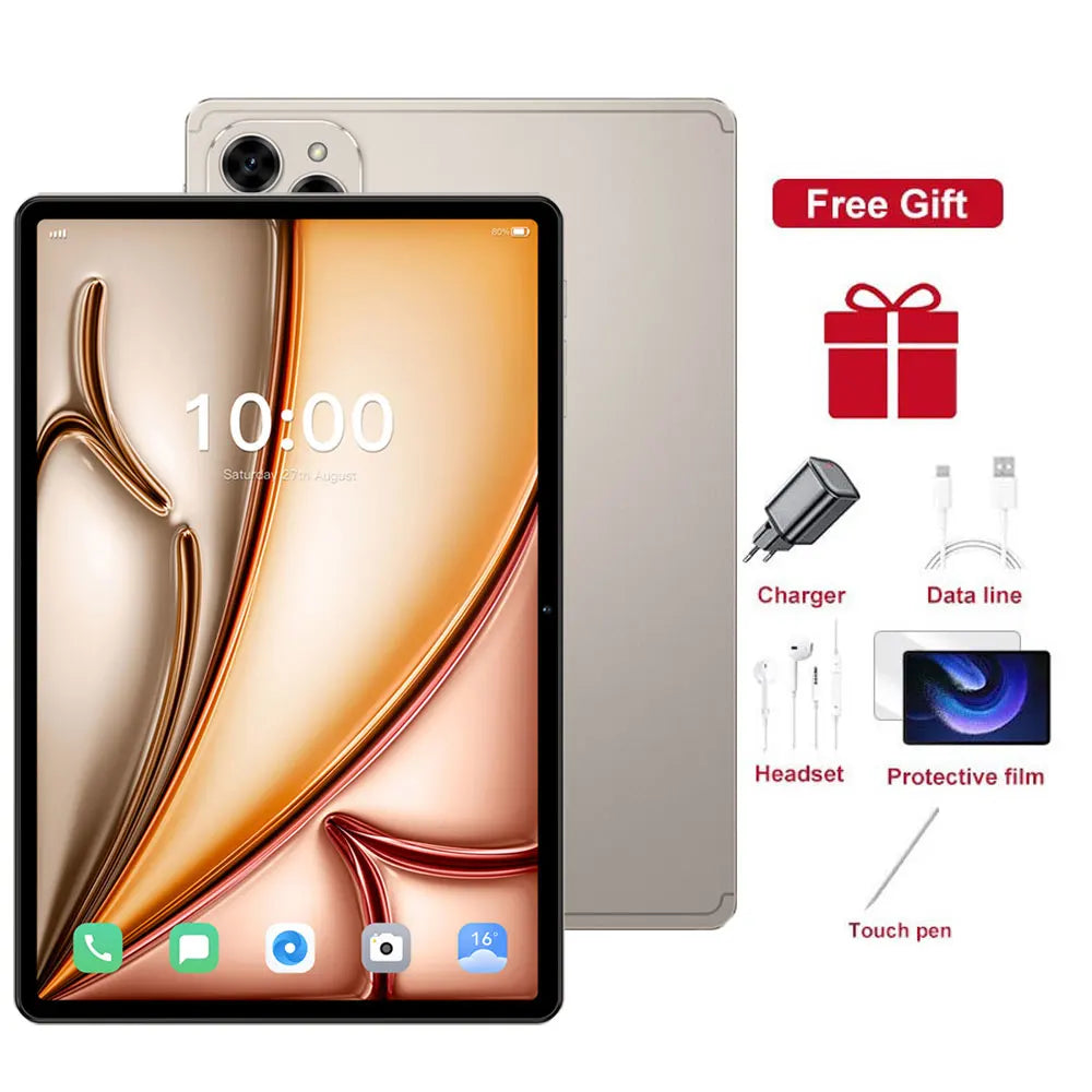 Hot 15T Pro Tablet 16GB+1TB 10000mAh 10.1 inch Android 15 Tablets PC Global Version 5G WIFI Dual SIM Tab