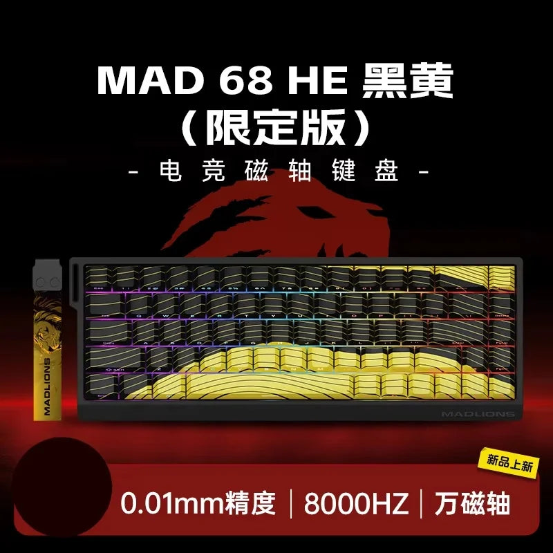 FGG Madcatz Mad60 Mad68 HE Mechanical Keyboard Magnetic Switch Wired Keyboard Rgb Rapid Trigger Madlions Mad60he Keyboard Custom