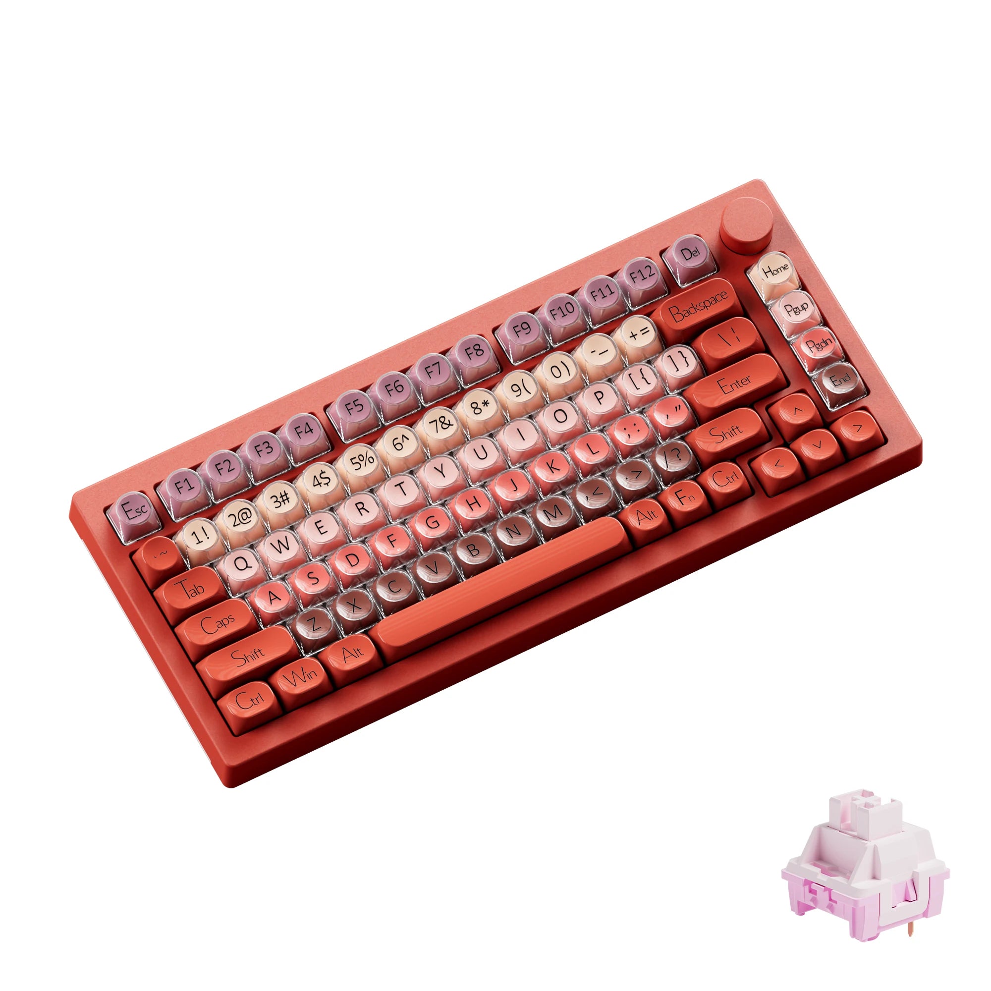 AKKO 5075 X Veekos K75 Gaming Mechanical Keyboard Keyboard 75% RGB 3/5-Pin Hot Swap Wired Customized Keyboard with Knob Gasket