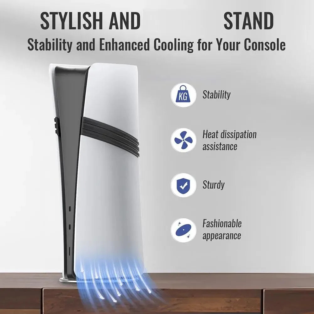 FOR PS5 Pro/Slim Full Range Of Zinc Alloy Game Console Stand Game Console Vertical Suction Non-slip Cooling Base Holder