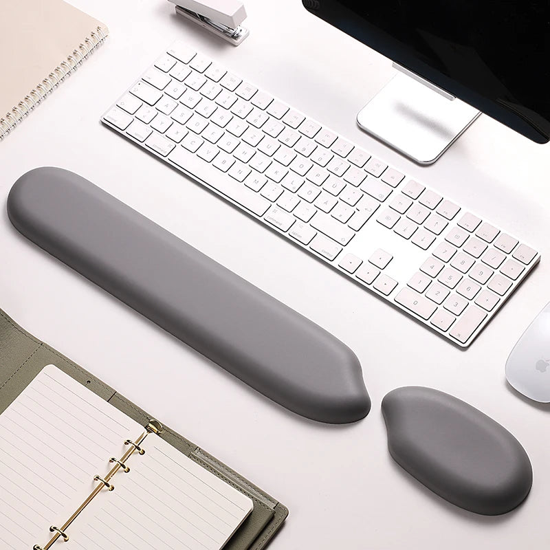 Ergonomics Silicone Wrist Protector Keyboard Hand Rest Soft Touch Office Men And Women Hand Pillow Rice Shaped Mouse Pad