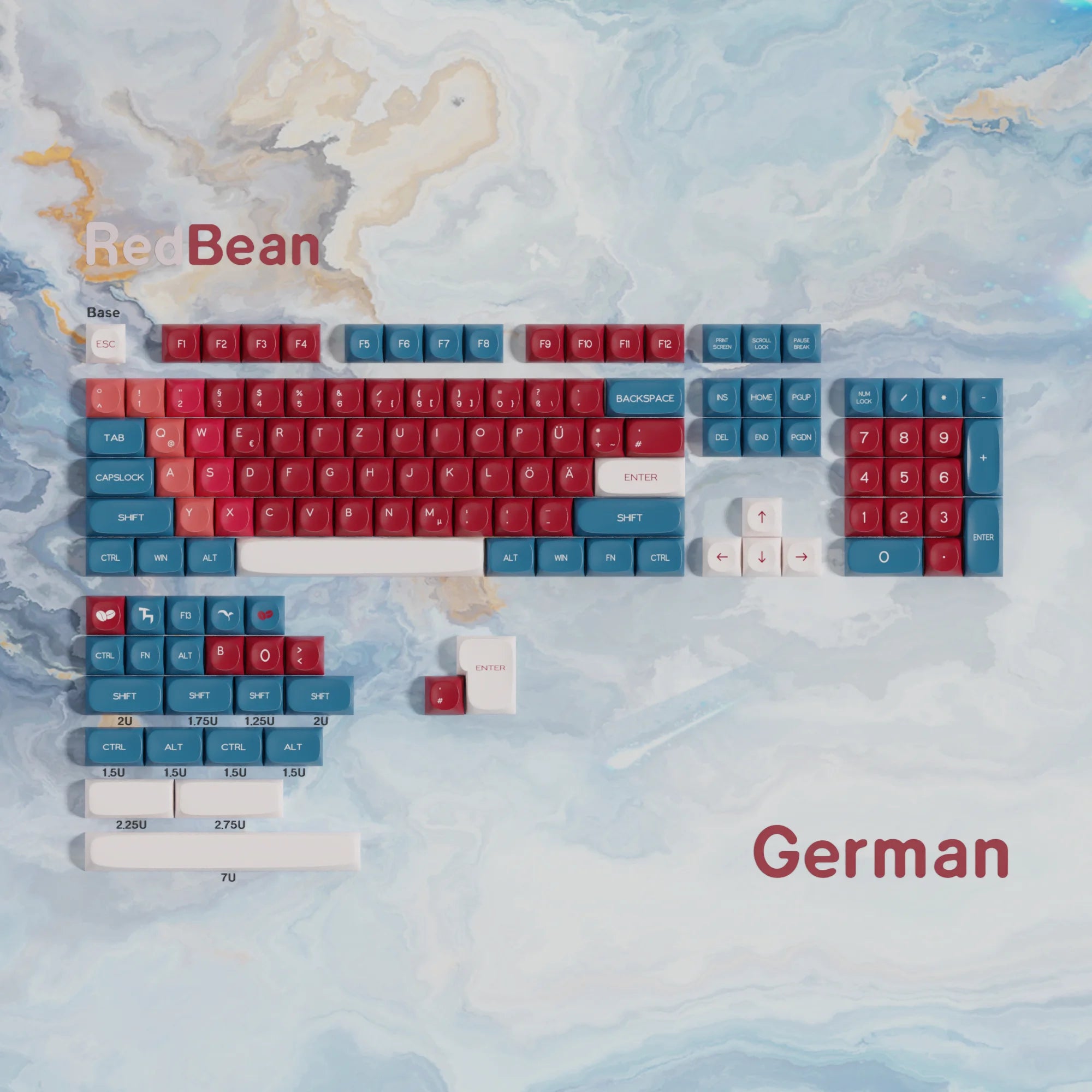 German Keyboard Keycaps MOA PBT Keycap 5-sided Dye Sublimation DE Key Caps For Cherry Mx Switch Mechanical Keyboard ISO Layout