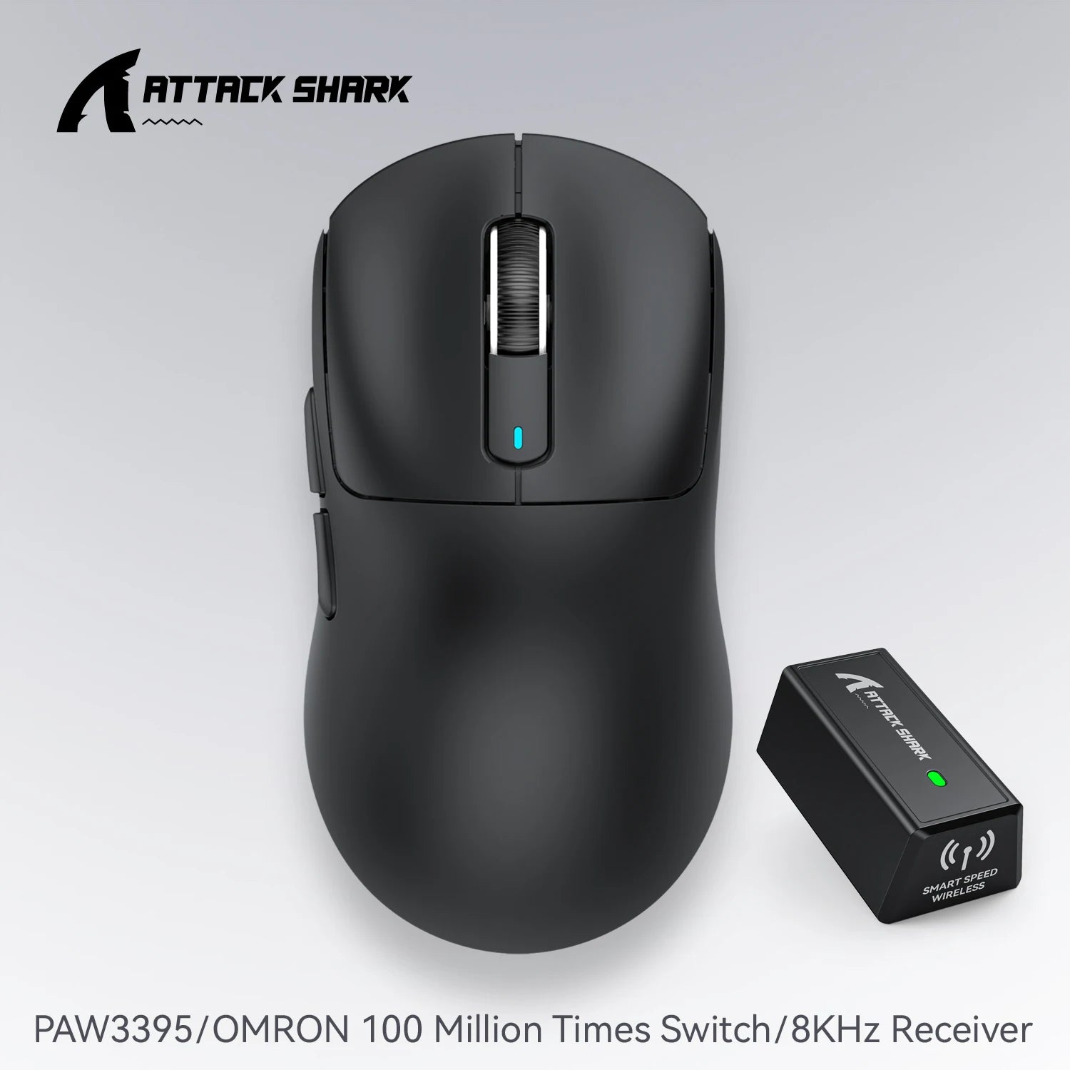 Attack Shark  X3 PAW3395 26KDPI Wireless Mouse Lightweight  Tri-Mode Connection Macro Gaming Mouse  for Win/Xbox/PS/Mac