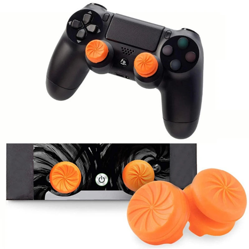 2 Pcs/Set Video Games Silicone Controller Thumb Grip For PS4 PS5 Joystick Booster Cap Game Controller Extenders Caps Accessories