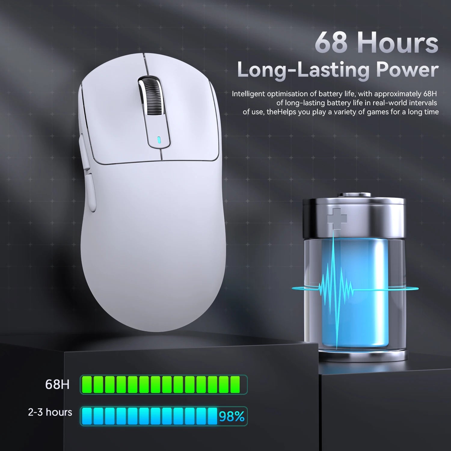Attack Shark  X3 PAW3395 26KDPI Wireless Mouse Lightweight  Tri-Mode Connection Macro Gaming Mouse  for Win/Xbox/PS/Mac