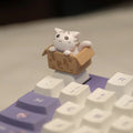 Cute Cat Keycap for Mechanical Keyboard, OEM R4 Profile, Novelty 3D Animal Keycap for MX Switches, Kawaii Desk Accessories, Funn