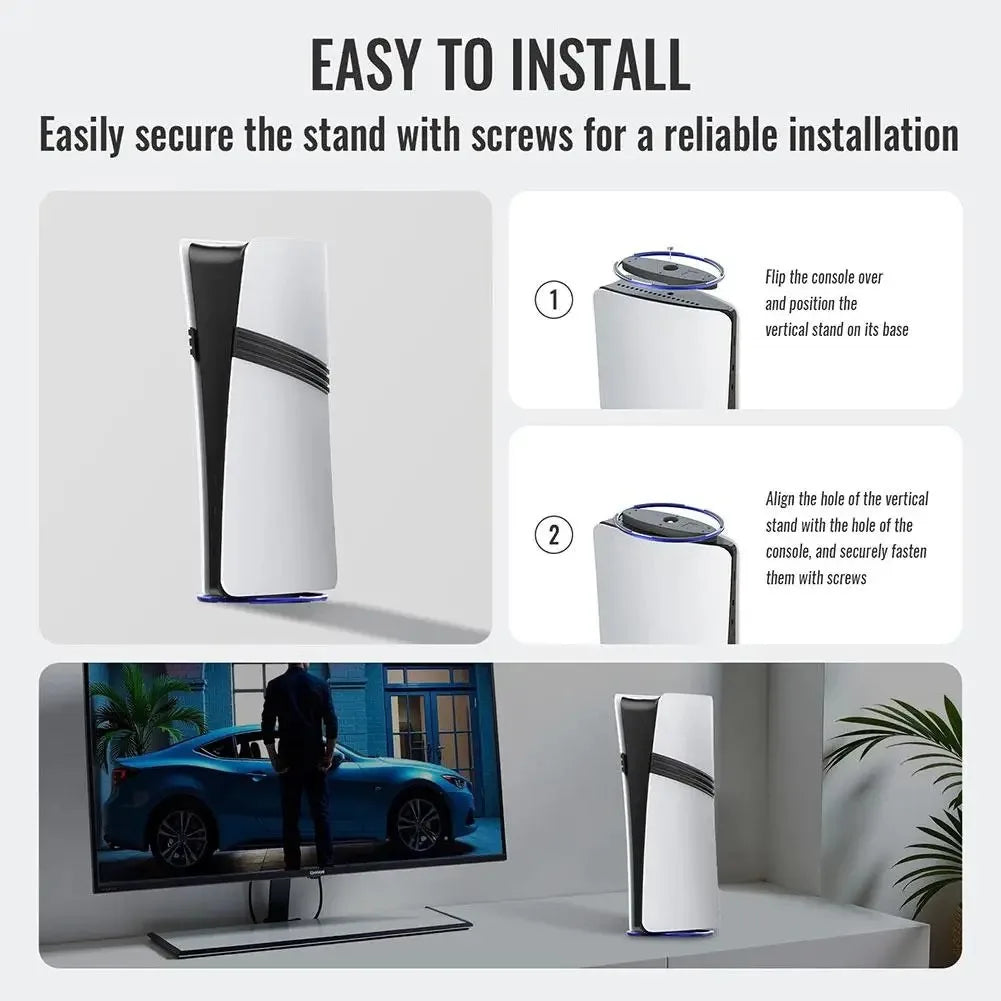 FOR PS5 Pro/Slim Full Range Of Zinc Alloy Game Console Stand Game Console Vertical Suction Non-slip Cooling Base Holder